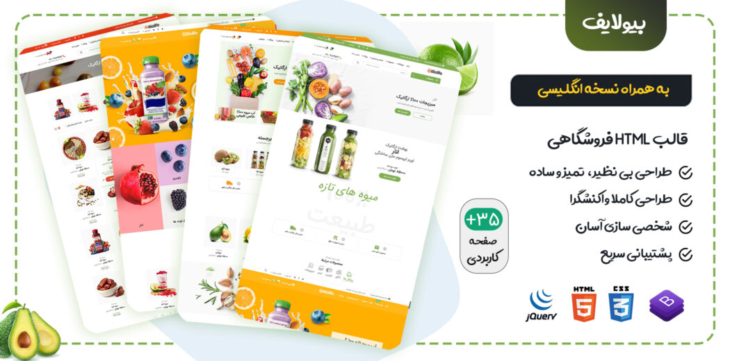 قالب Biolife | قالب HTML فروشگاهی بیولایف - قالب HTML راستچین