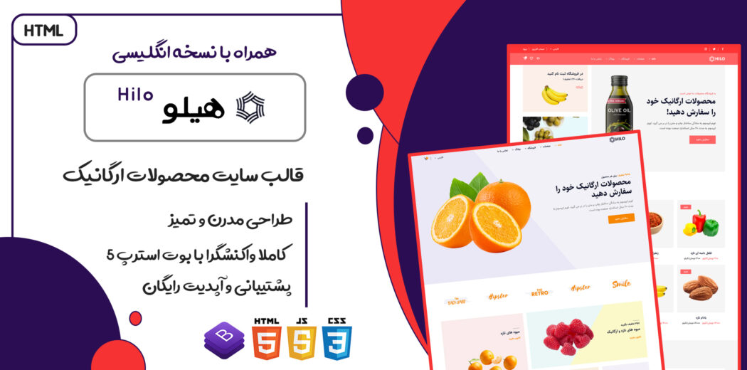 قالب Hilo، قالب HTML فروشگاهی هیلو - قالب HTML راستچین